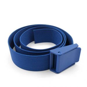 2 inch nylon weight belt plastic buckle blue