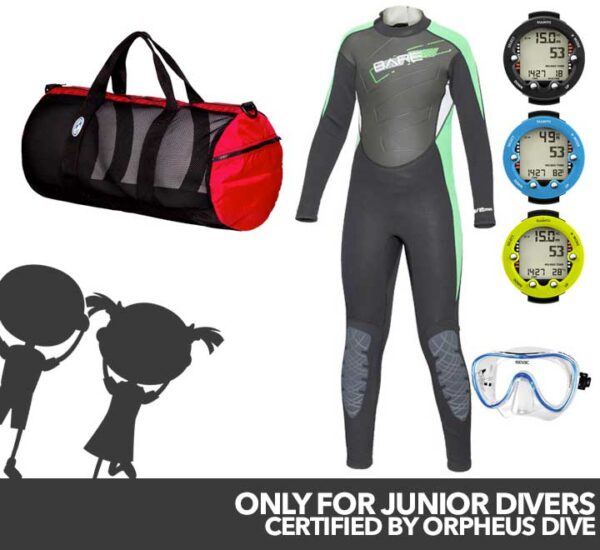 New Orpheus Junior Open Water Diver Package